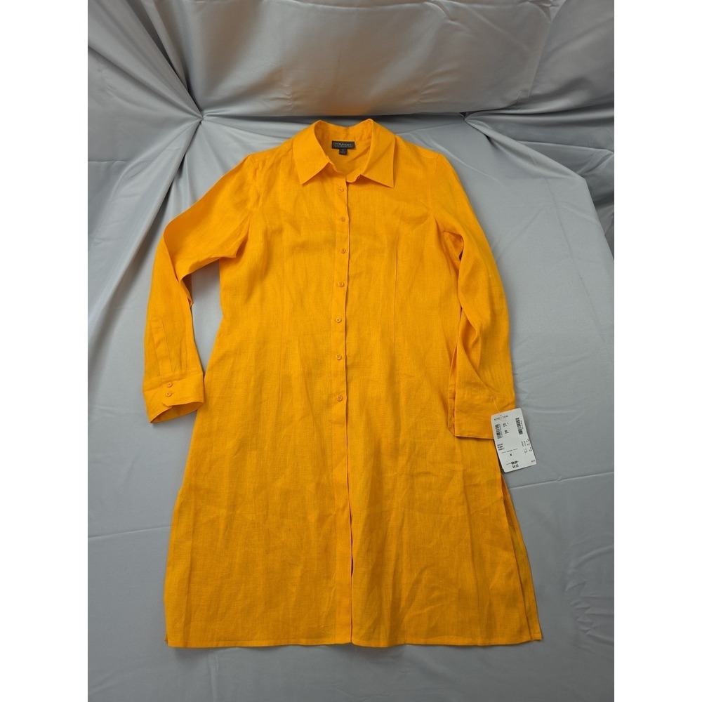 Classique Entier Nordstrom‎ Women Linen Cover-up Orange Size Medium NWT